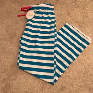 NWT Blue and White Striped Pajama Pants